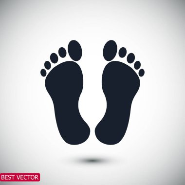basit ayak simgesi
