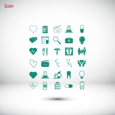 tıbbi simgeler ayarlandı