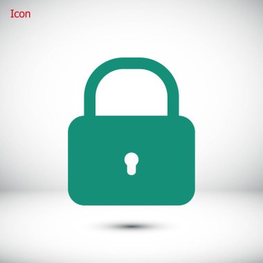 düz kilit simgesi