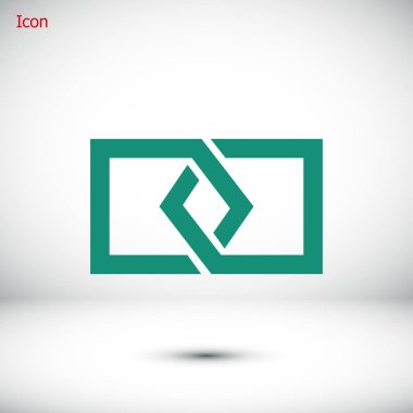 düz bağlantı simgesi