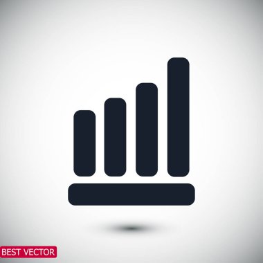 Grafik düz simgesi