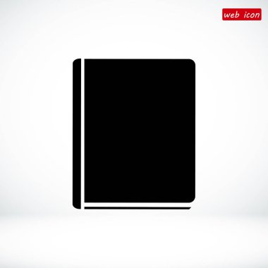 Kitap Düz Simgesi