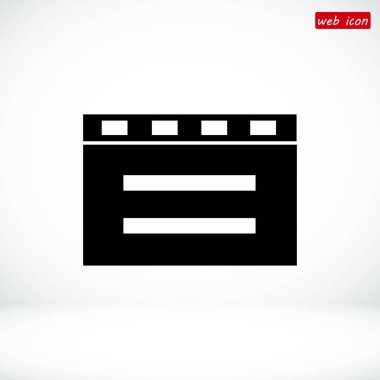 sinema clapper simgesi