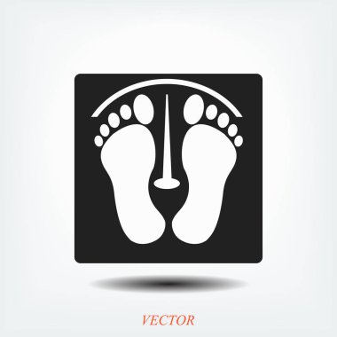 ayak izleri basit simgesi
