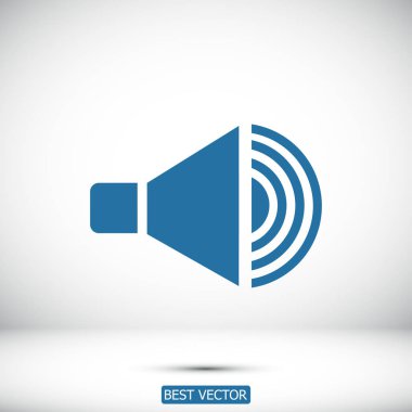 düz hoparlör simgesi