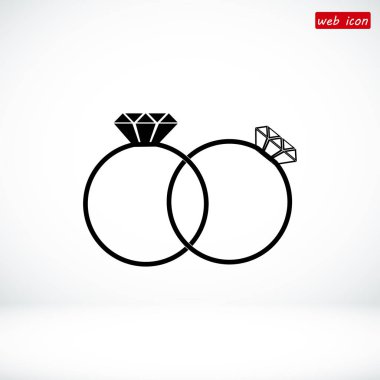 Yüzük düz simgesi