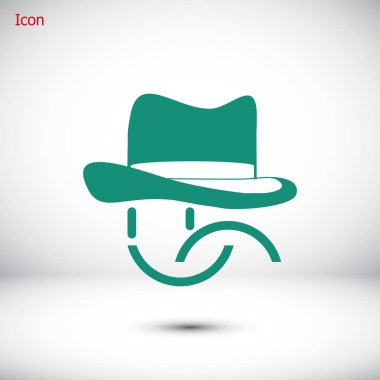 gülümseme düz simgesi