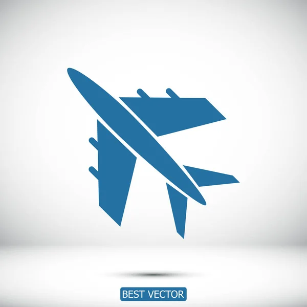 Flugzeug Web-Ikone — Stockvektor