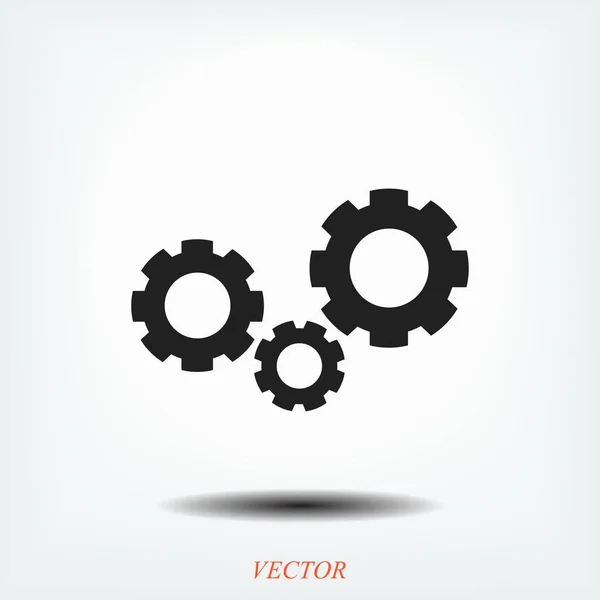 Engranajes icono simple — Vector de stock