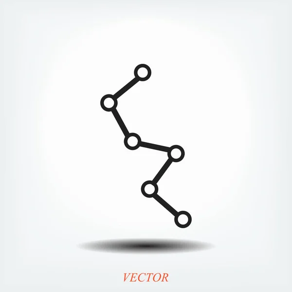 Schéma icône plate — Image vectorielle