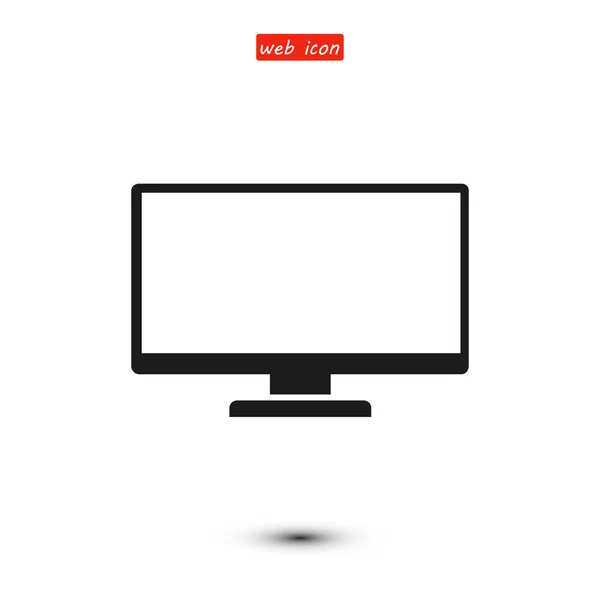 Jednoduché ikony monitoru — Stockový vektor