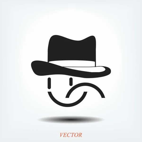 Smile flat icon — Stock Vector