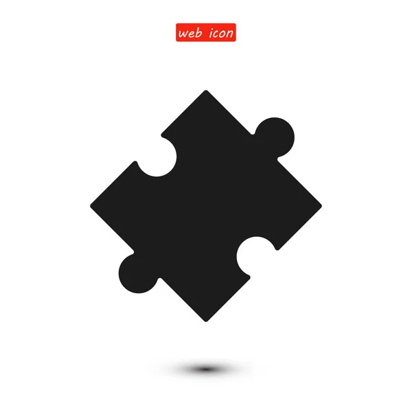 Puzzle icona piatta — Vettoriale Stock
