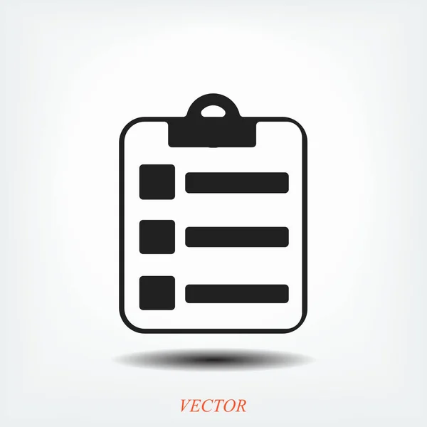 Lapos jelentésikonra — Stock Vector