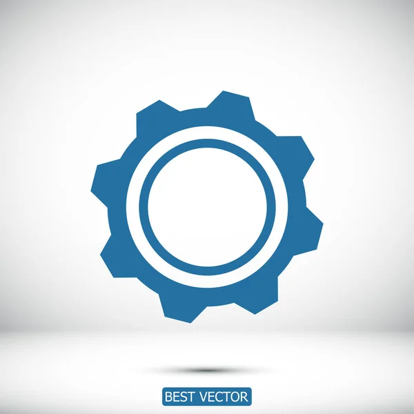 Gear simple icon — Stock Vector