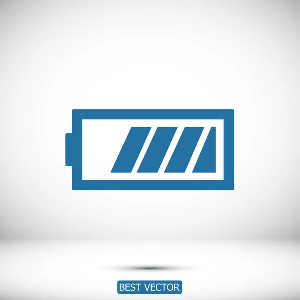 Icône simple batterie — Image vectorielle