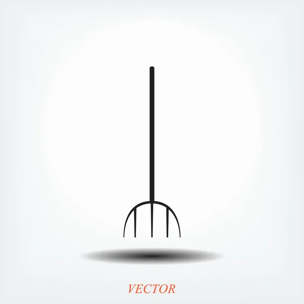 Tuin vork pictogram — Stockvector