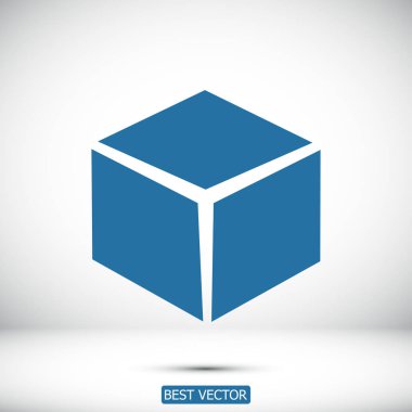  küp basit simgesini