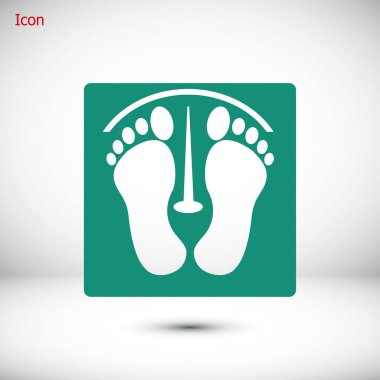 ayak izleri basit simgesi