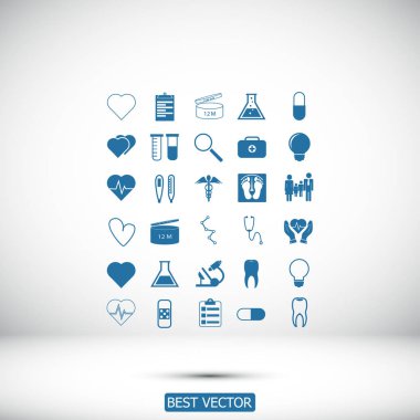 tıbbi simgeler ayarlandı