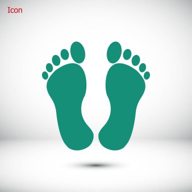 basit ayak simgesi