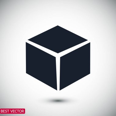  küp basit simgesini