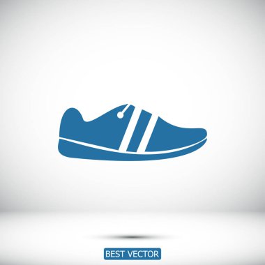 Ayakkabı düz simgesi