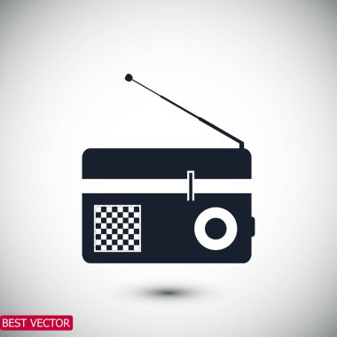 Retro radyo simgesi