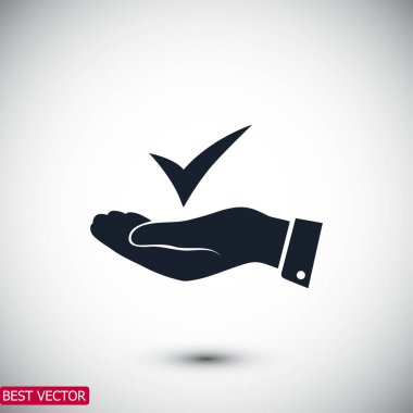 oturum açma el simgesi onaylamak