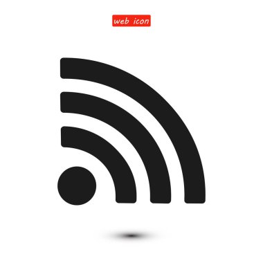 Podcast düz simgesi