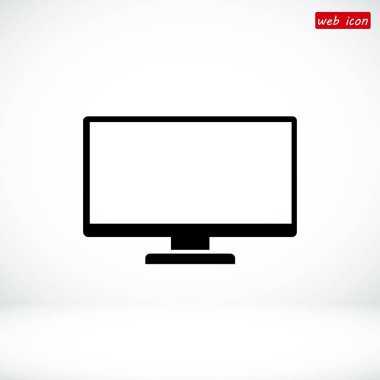 monitör basit simgesini