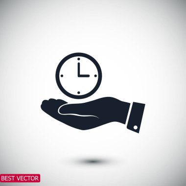 insan eli simgesinde saat