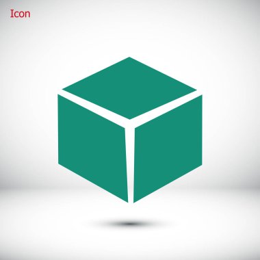  küp basit simgesini