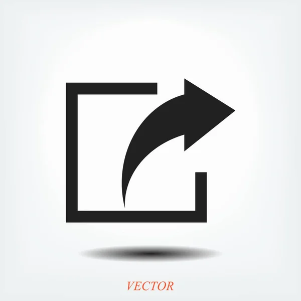 Compartir icono plano — Vector de stock