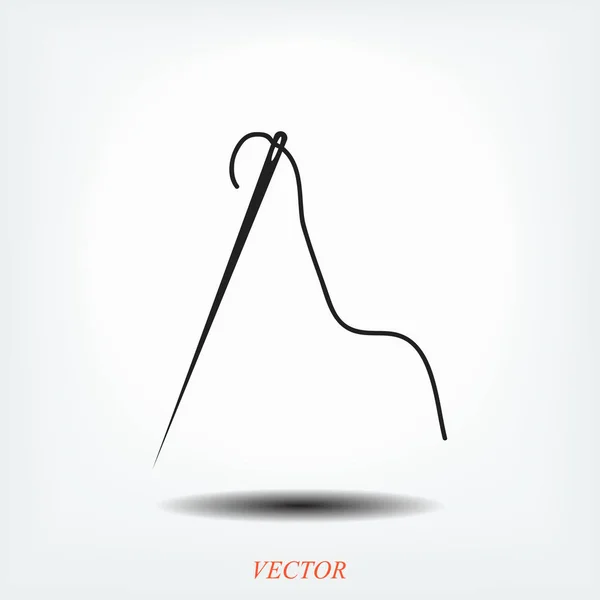 Icono de aguja simple — Vector de stock