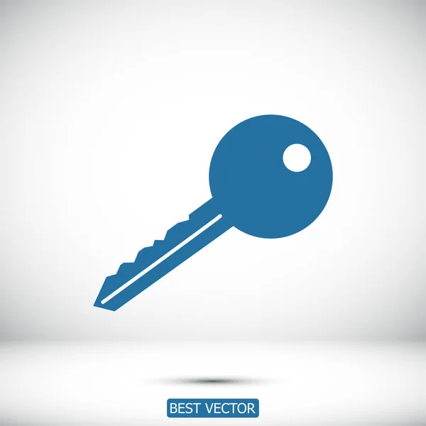 Ícone simples chave — Vetor de Stock
