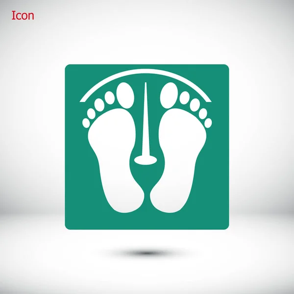 Footprints simple icon — Stock Vector