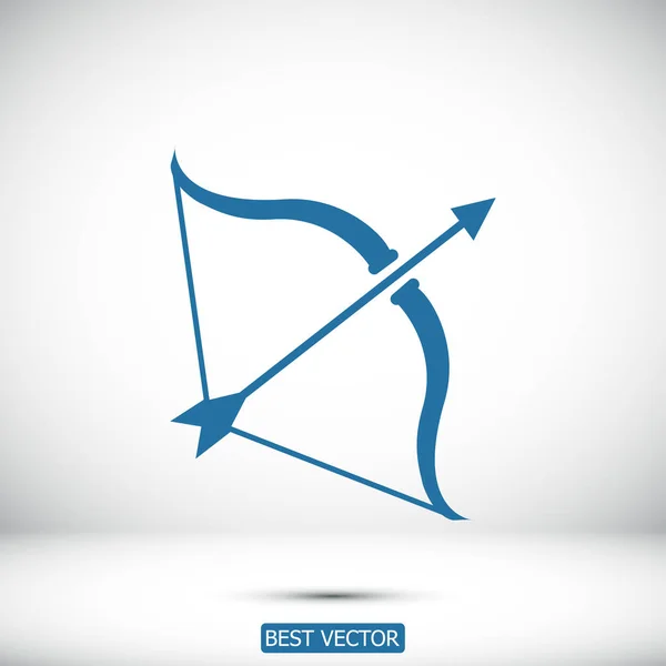 Cupid flat ikonen — Stock vektor