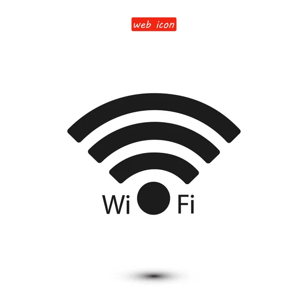 Wi-fi flat ikonen — Stock vektor