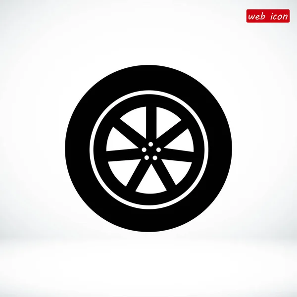 Проста ікона колесо — стоковий вектор