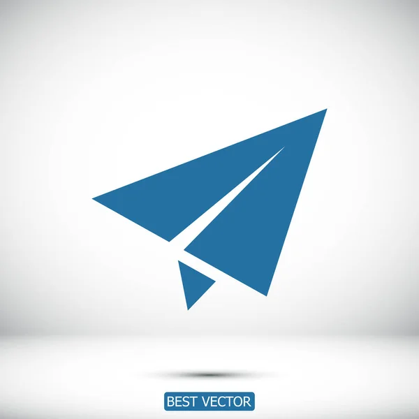 Paper plane icon — Stock Vector