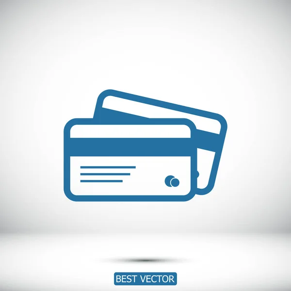 Hitelkártyák ikon — Stock Vector