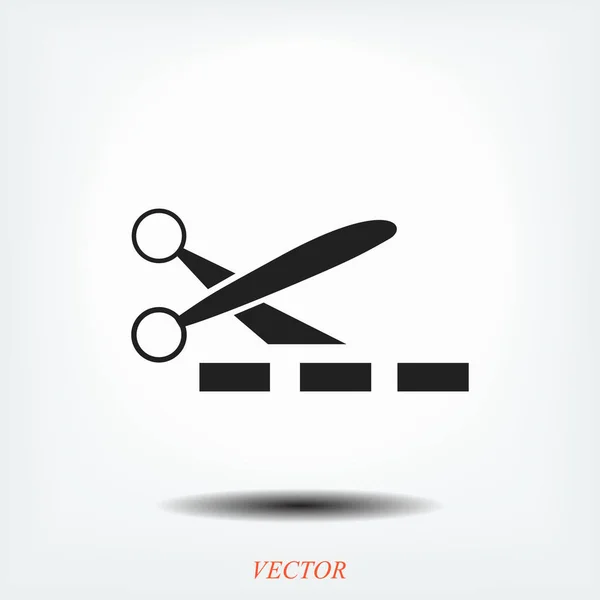 Простий ножиці значок — стоковий вектор