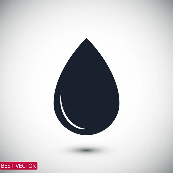 Icono de gota de agua — Vector de stock