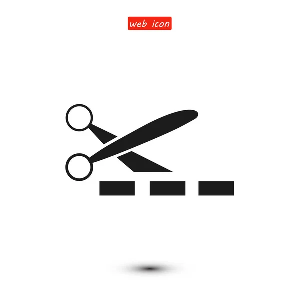 Simple scissors icon — Stock Vector