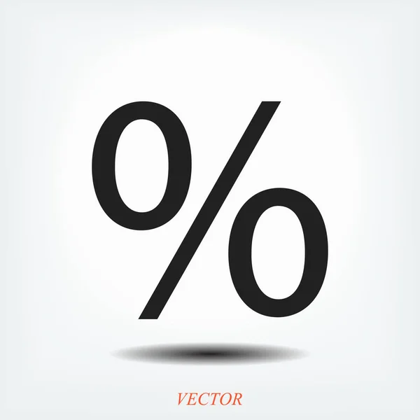 Percent simple icon — Stock Vector