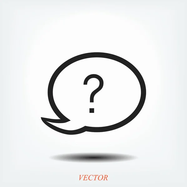 Chat, ikonou otazníku — Stockový vektor