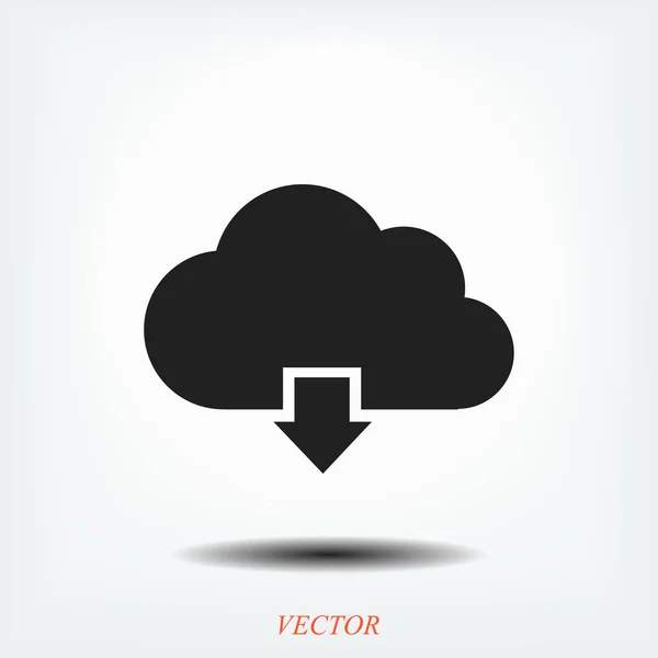 Icono de almacenamiento en la nube — Vector de stock