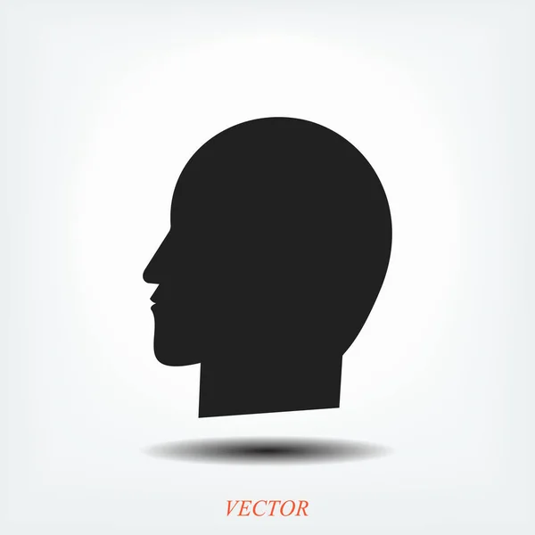 Людські голови значок — стоковий вектор