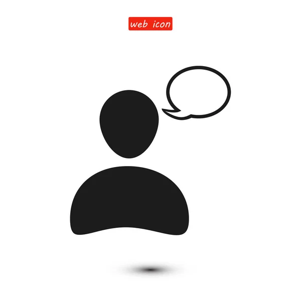 Chat avatar icon — Stockový vektor